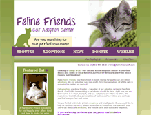 Tablet Screenshot of felinefriendsfl.com